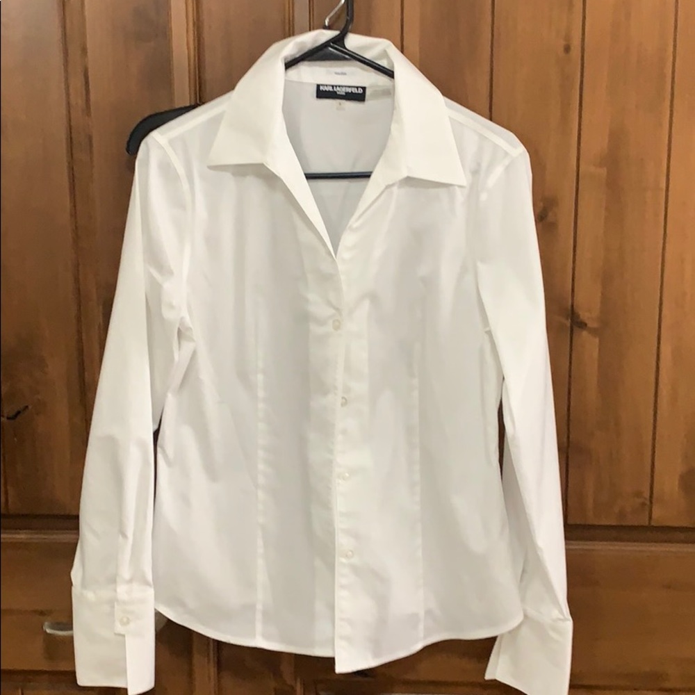 White bottom down shirt